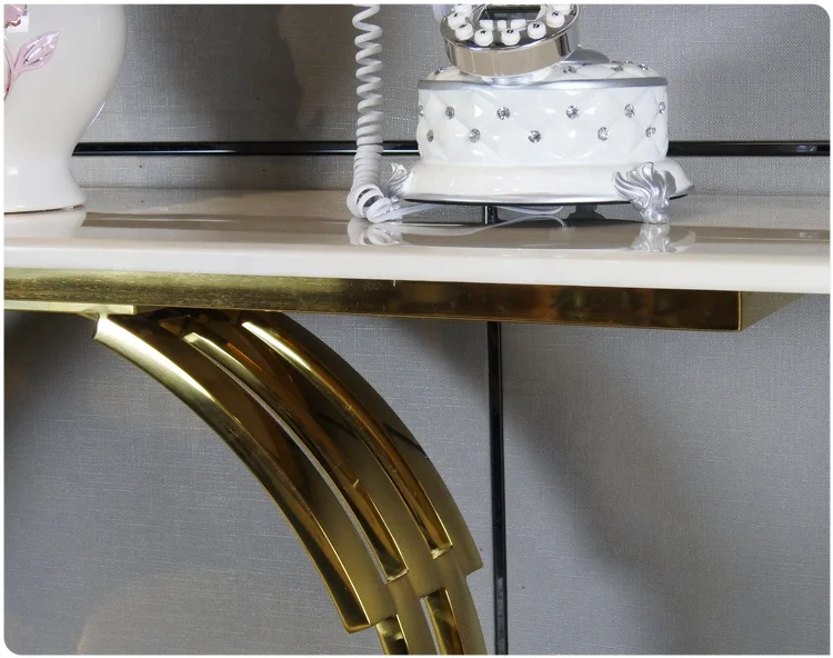 Узкие маленькие милые нержавеющая сталь стол с ногами в форме улитки