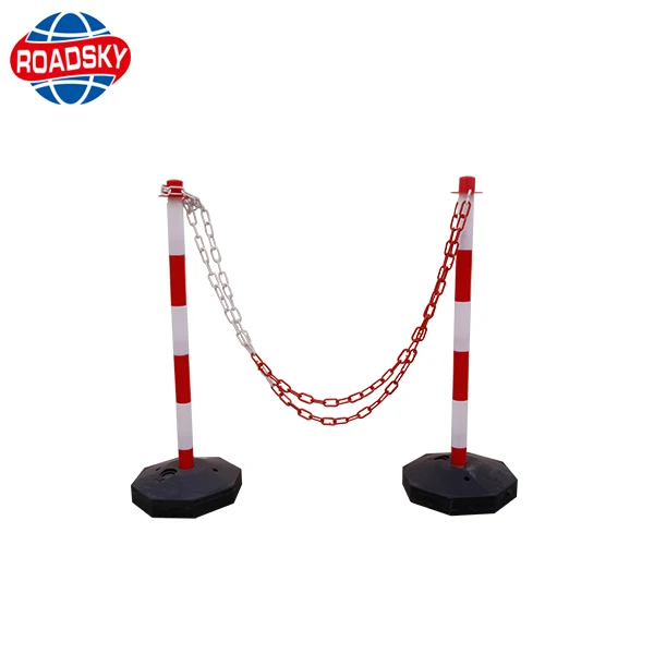 Flexible Delineator Post Plastic Warning Bollard Traffic Pole