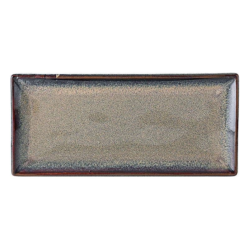 8 10 12 inch Rectangular Oval Japanese Restaurants Ceramic Dinner Dishes Sushi Plates