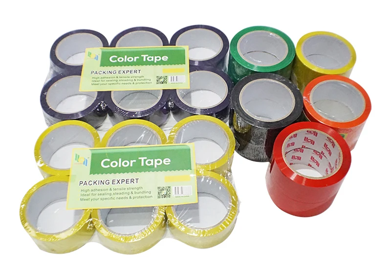 Custom Transparent Film Adhesive Gum Jumbo Rolls Embalagem Transparente Clear Bopp Opp Packing Tape