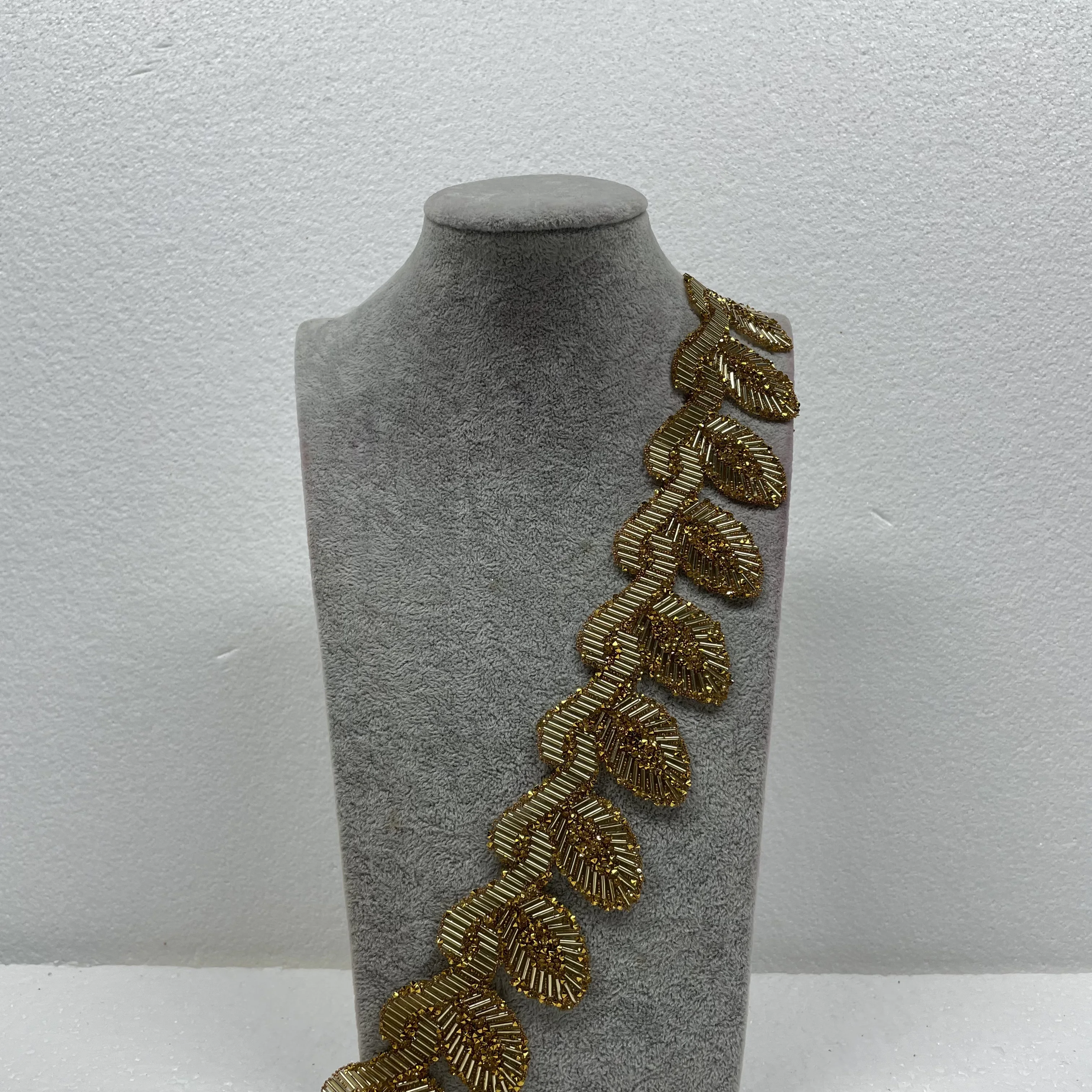 0.9m/Yard Handmade High Quality Fashion Bead Tube And resin Garment Accessory 10Yards/Bag