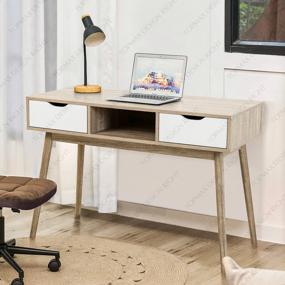 White Wooden Desktop Computer Table Small Space Stand PC Computer Table Corner Desks Furniture Computer Table For Room