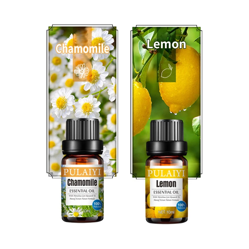 
Aromatherapy chamomile Essential Oil 3 Set OEM Bottle Air Plastic Type Certificate Size Supply ODM lemon oil 