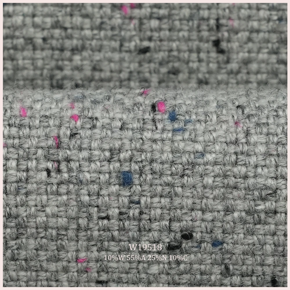 Multi-coloured design 10%W 55%A 25%N 10%C Wool Upholstery For Sofa Pillow Bag Shoes Panel