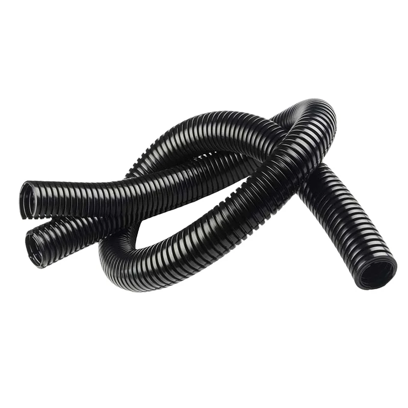 
Moderately priced black plastic nylon corrugated hose corrugated pipe 