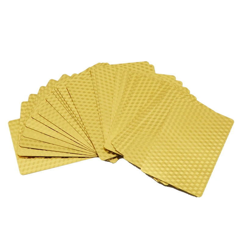 Custom Printing PVC Grid Card 24k Gold Foil NFC Planning Poker Playing Cards In Bulk