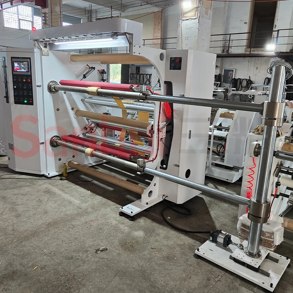 pvc cellophane opp ax tape cutting machine slitting machine