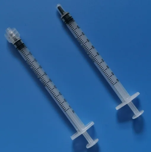medical disposable syringe with needle