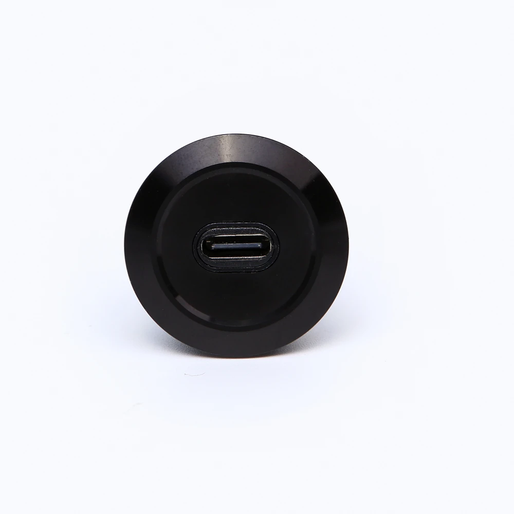 22 мм для крепления на панель круглое отверстие USB-C штепсельные розетки/типный коннектор USB C обоих концах подключения внешних
