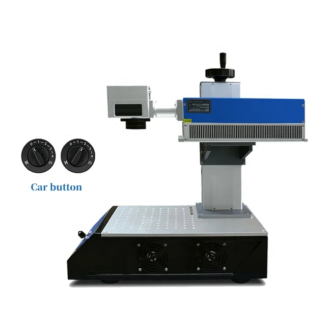 Gainlaser mini uv laser marking machine silicone wristbands ABS PP car button car key engraver machine