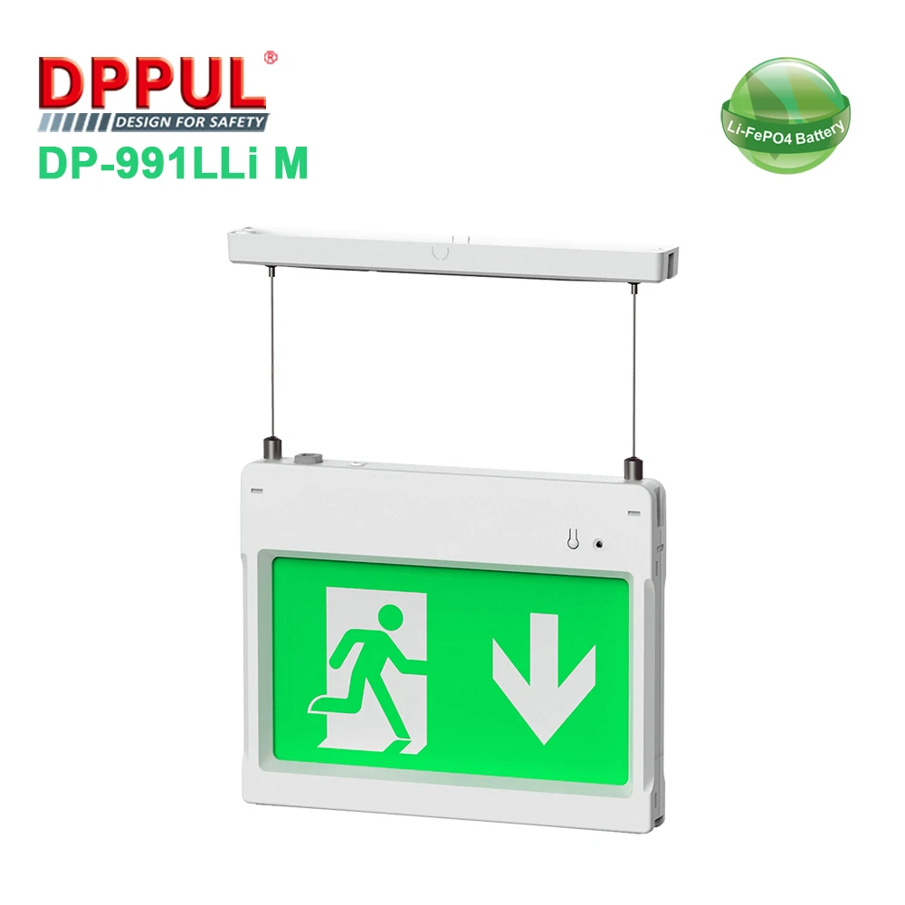 Evacuation LED Emergency Exit Sign Stair Exit Sign LED Luminous Fire Exit Safety Signs LiFePO4 Emergency exit Sign