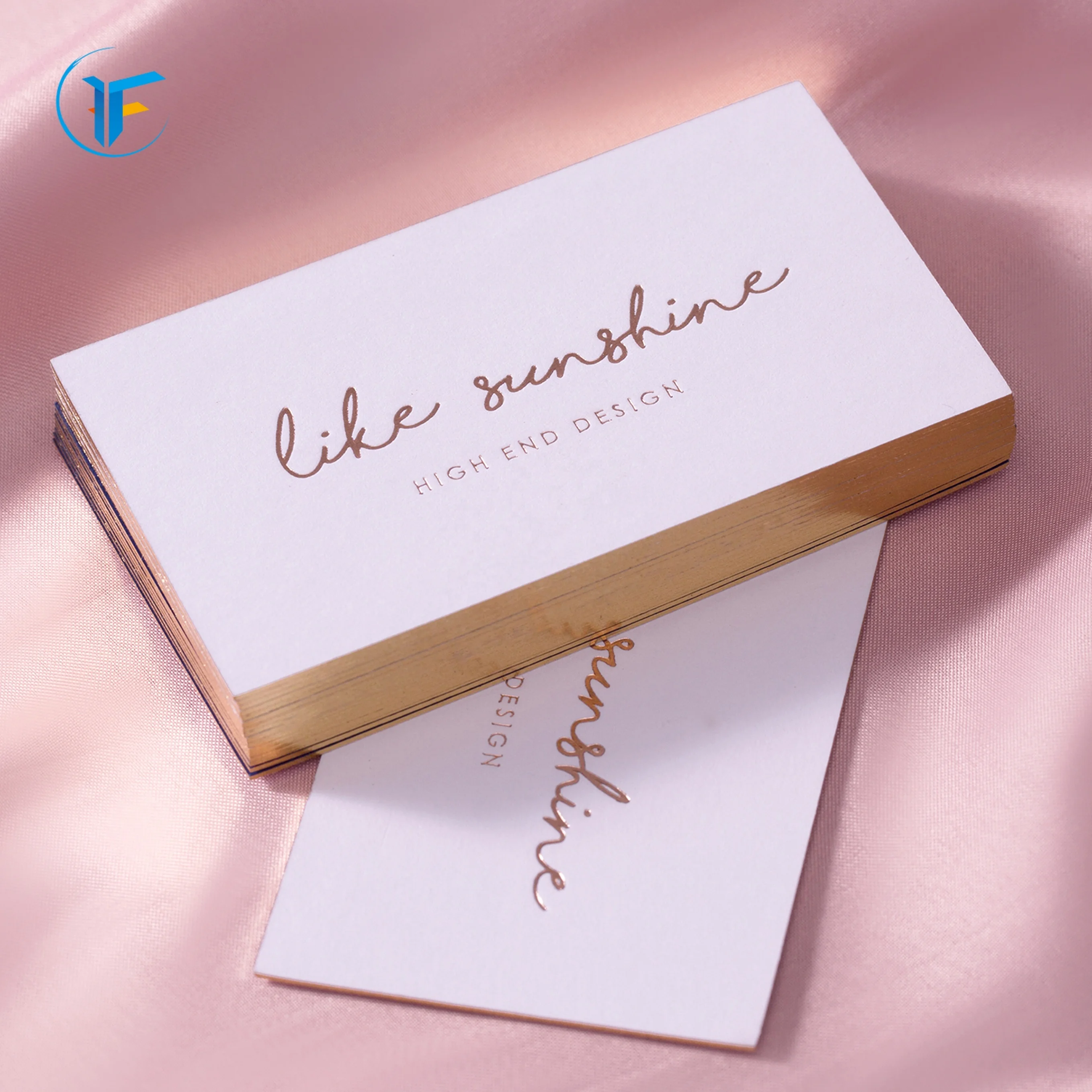wholesale printing high quality gold embossed business cards foil edge color business cards