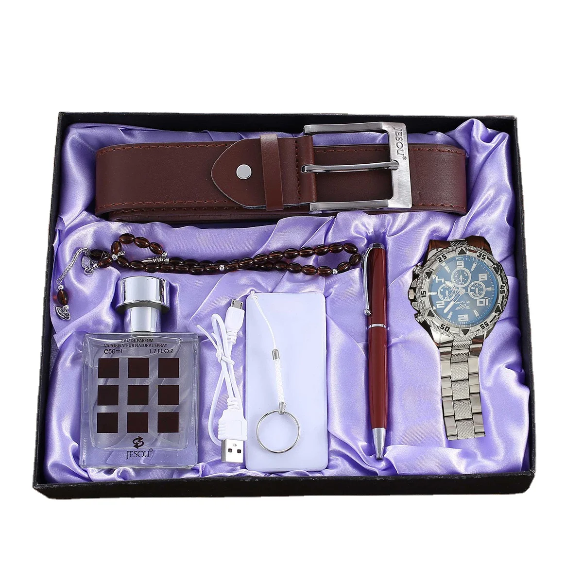 Wedding Set bridesmaid proposal Quartz Bracelet watch Business yazole pen necklace belt perfume power pack men Gift set