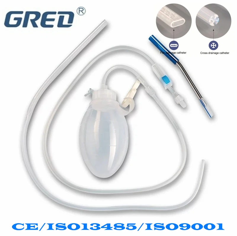 
Gred Surgery Jackson Pratt Drain wound drainage reservoir Round 25Fr 