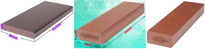 PS Wood Plastic Composite Panel Plastic Wood Plank Flooring