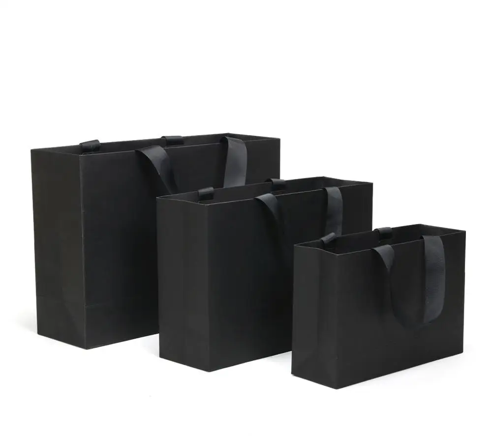 Printing Luxury Packaging Gift Cardboard Paper Kraft Bags  Fashion Shopping  Bag Print Your Logo