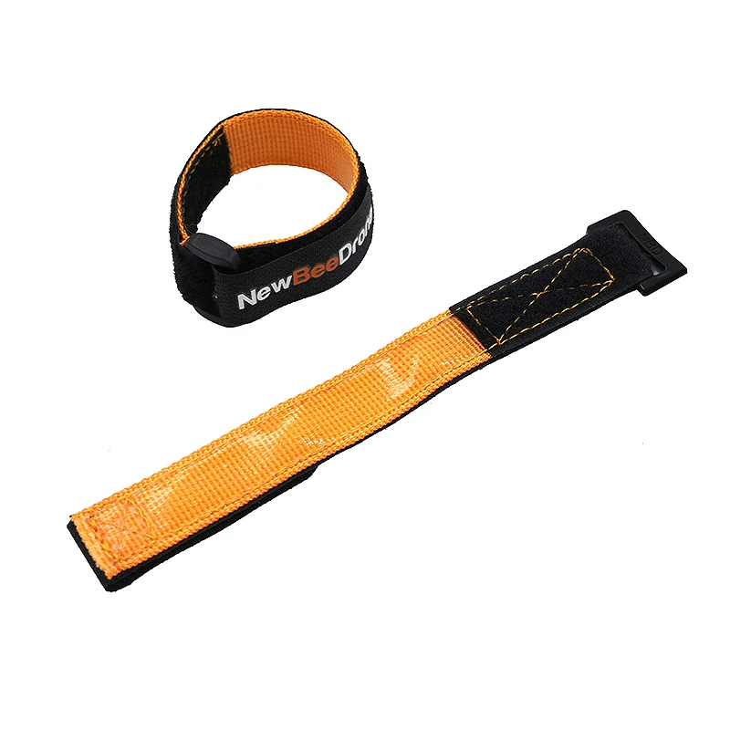 Customized 230mm Heavy Duty  Silicone coated Non-Slip RC Lipo Battery Strap Anti-Slip Hook Loop Fastener Tie  for FPV Drone Bike