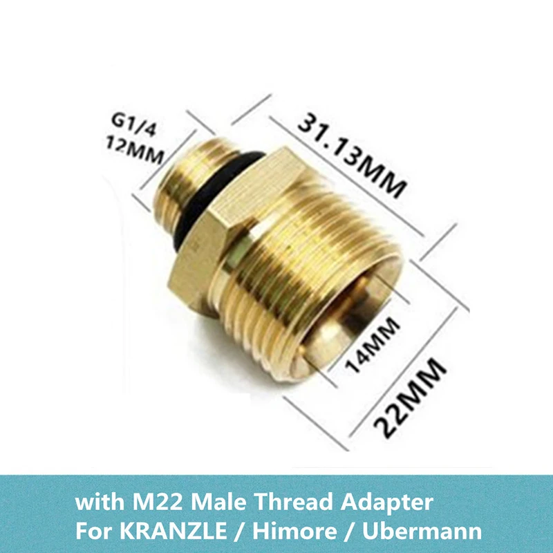 For HD M22 Sewer Jetter Kit for Pressure Washer Auto parts1/4 Inch , Button Nose and Rotating Sewer Jetting Nozzle Orifice 4