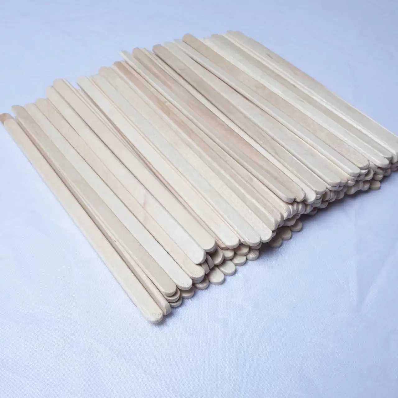 Disposable Hot Stamp Custom Logo Branding Birch Coffee Sticks Wooden Bamboo Coffee Stirrer With 140x6*2