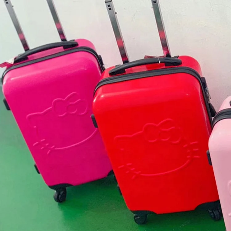 OEM 20 Inch Trendy Cute Hard Shell ABS Airplane Boarding Spinner Wheel Travel Trolley Luggage Suitcase