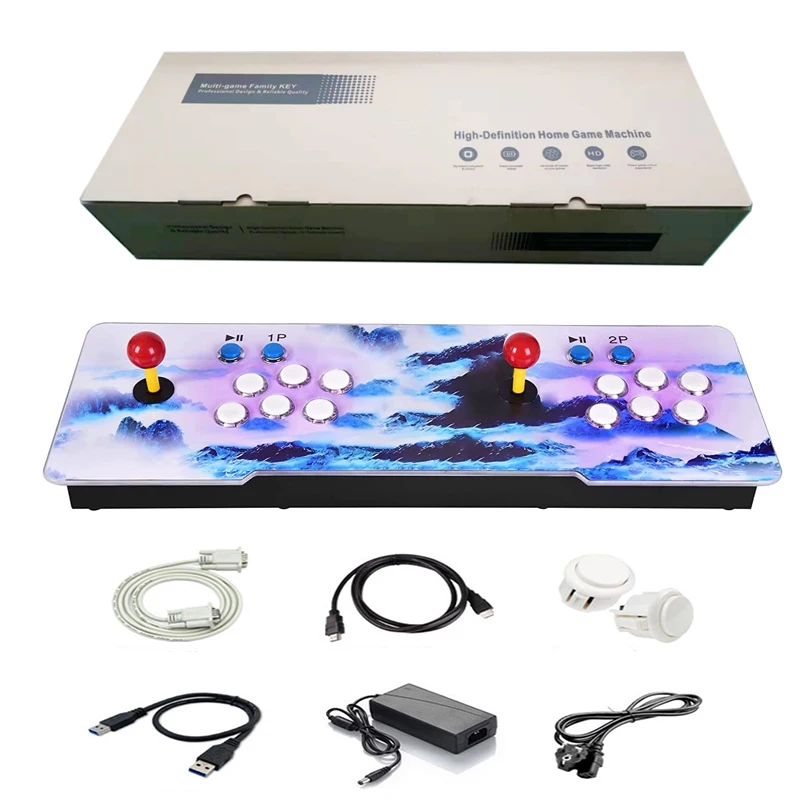 High Quality 4260/6688/10000 In 1 Retro Pandora 18 Double Joystick Arcade Game Console 3d Pandora Game Box