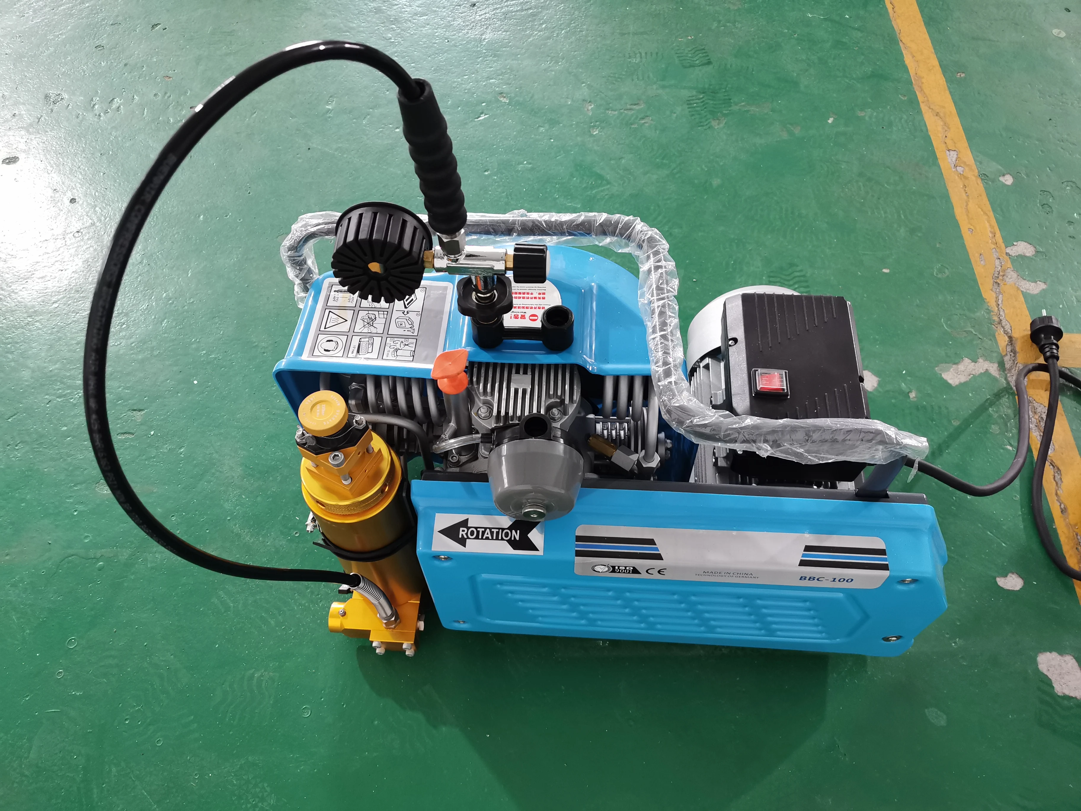 High pressure industrial 300bar gasoline diving air compressor for sale