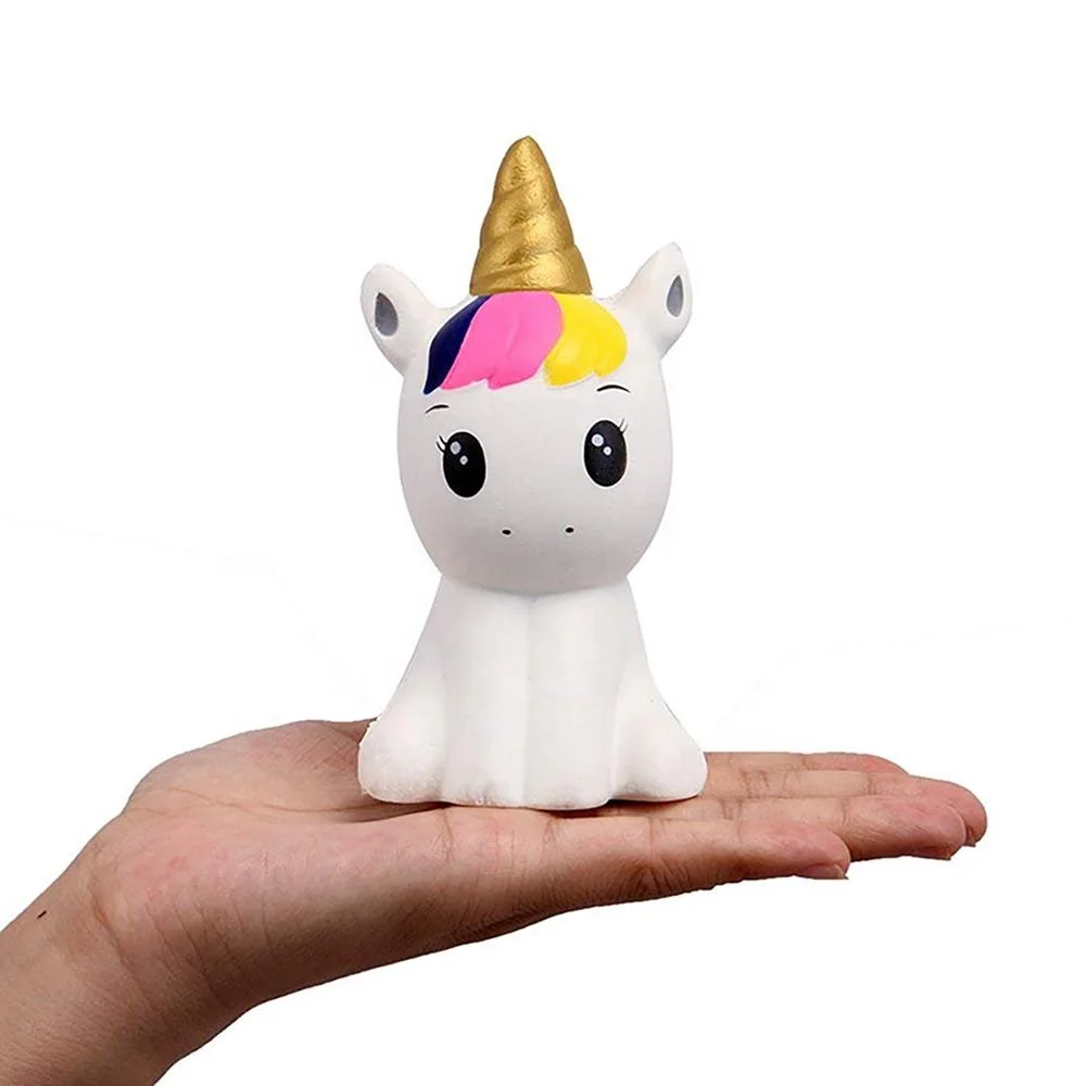 
New design trend binaural unicorn toys slow rising pu foam jumbo squishies animals unicorn squishy toy 