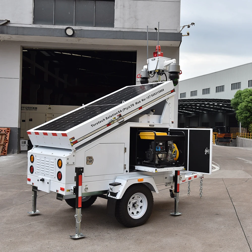 UNIV Portable CCTV Tower Solar Video Camera Security Surveillance Trailer
