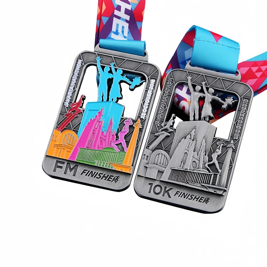 No Minimum Custom Blank 3D Gold Award Marathon Running Metal Sport Medal