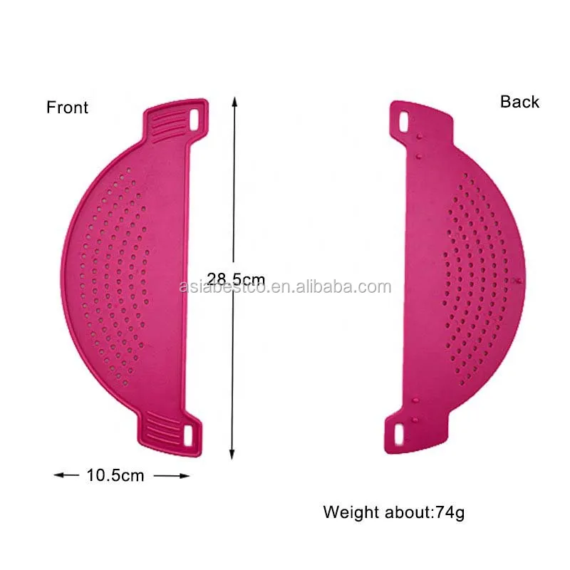 Food Strainer Filter For All Pot And Bowl Pot Drainer Plastic Colander Strainer