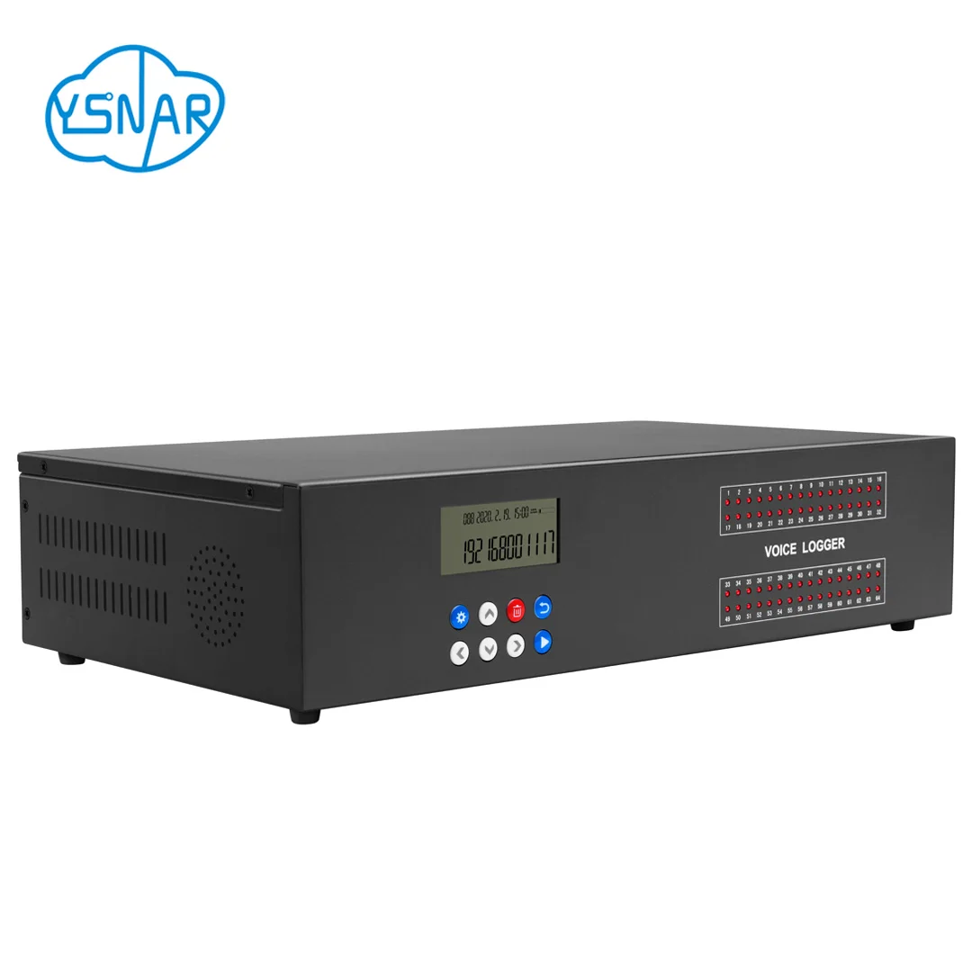 64CH Voice Logger | Call Recorder | Business Call Recording, Customizable Standalone Network Phone Recorder with HDD & SDK/API