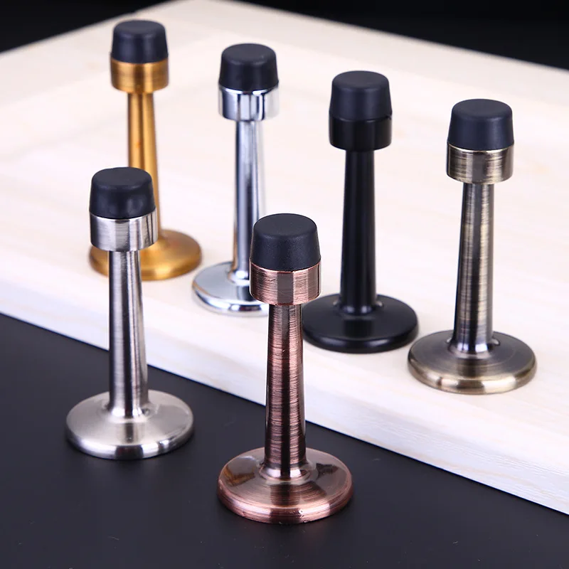 Bedroom Silent steel Door Stopper Strong  Door Plug Wholesale Wall Protector Anti Collision  rubber Door Holder