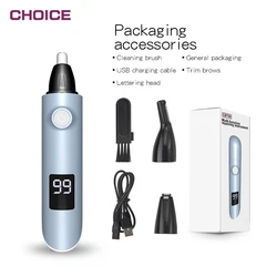 Высококачественная Сменная головка 3 в 1 usb Перезаряжаемый триммер для лица по низкой цене для носа волос ушей