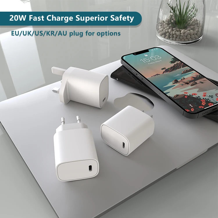 Custom Original I Phone Usb C Usb-c 20w Power Adapter 20 W 25 18 Watt 20watt Charger For Iphone Xr Samsung Uk