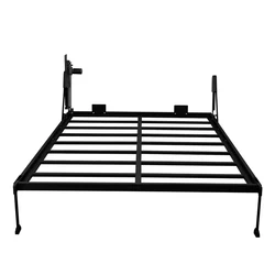 Smart electric bedroom furniture hides vertically folding wall-mounted cabinetry folding bed mechanism/kit with desk