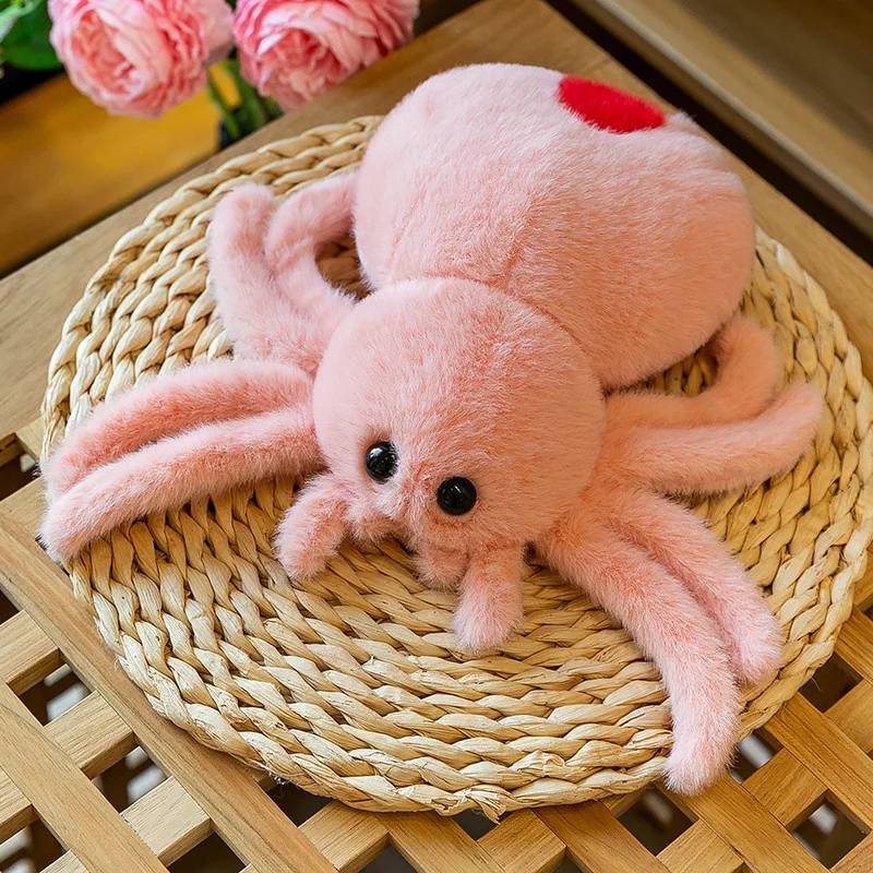 Fast Shipping Premium Quality Black Gray Plush Spider Stuffed Animal Real Spider Soft Toys Perfect Halloween Gifts For Child