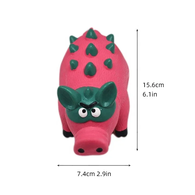 Cartoon Animal Cute Flying Pig Shape Soft Latex Dog Squeaky Sound Toys Chewing Toy