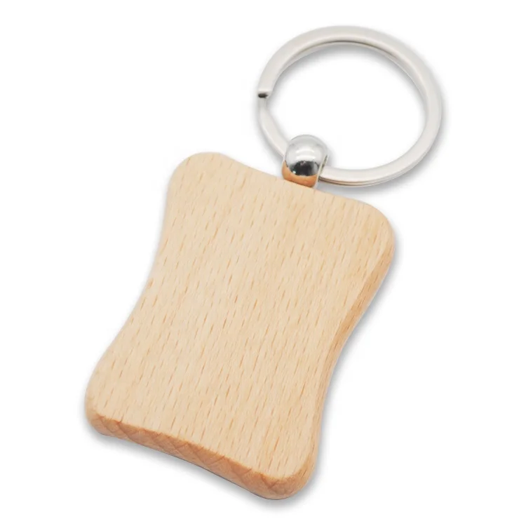 Custom wooden laser logo engraving wood key chain, wood key chain, wooden keyring