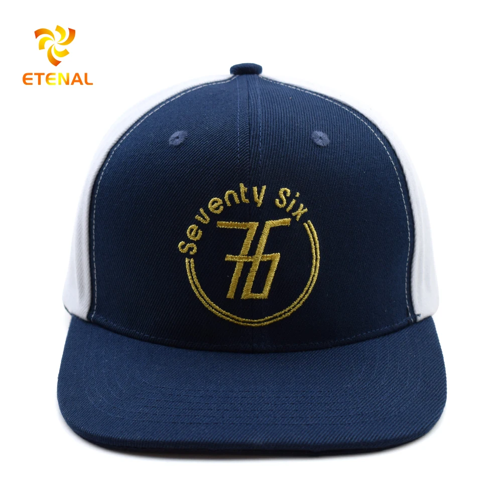 Custom flat bill trucker hat snapback