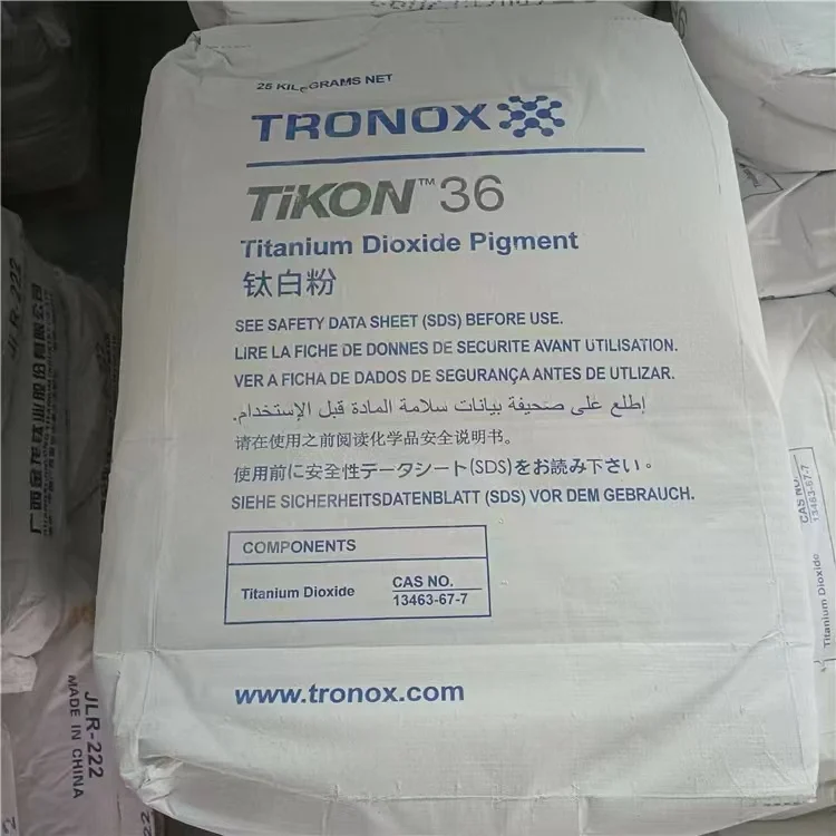 Тронокс оптовая цена Tio2 порошок Tikon TR36 рутил диоксид титана TRONOX