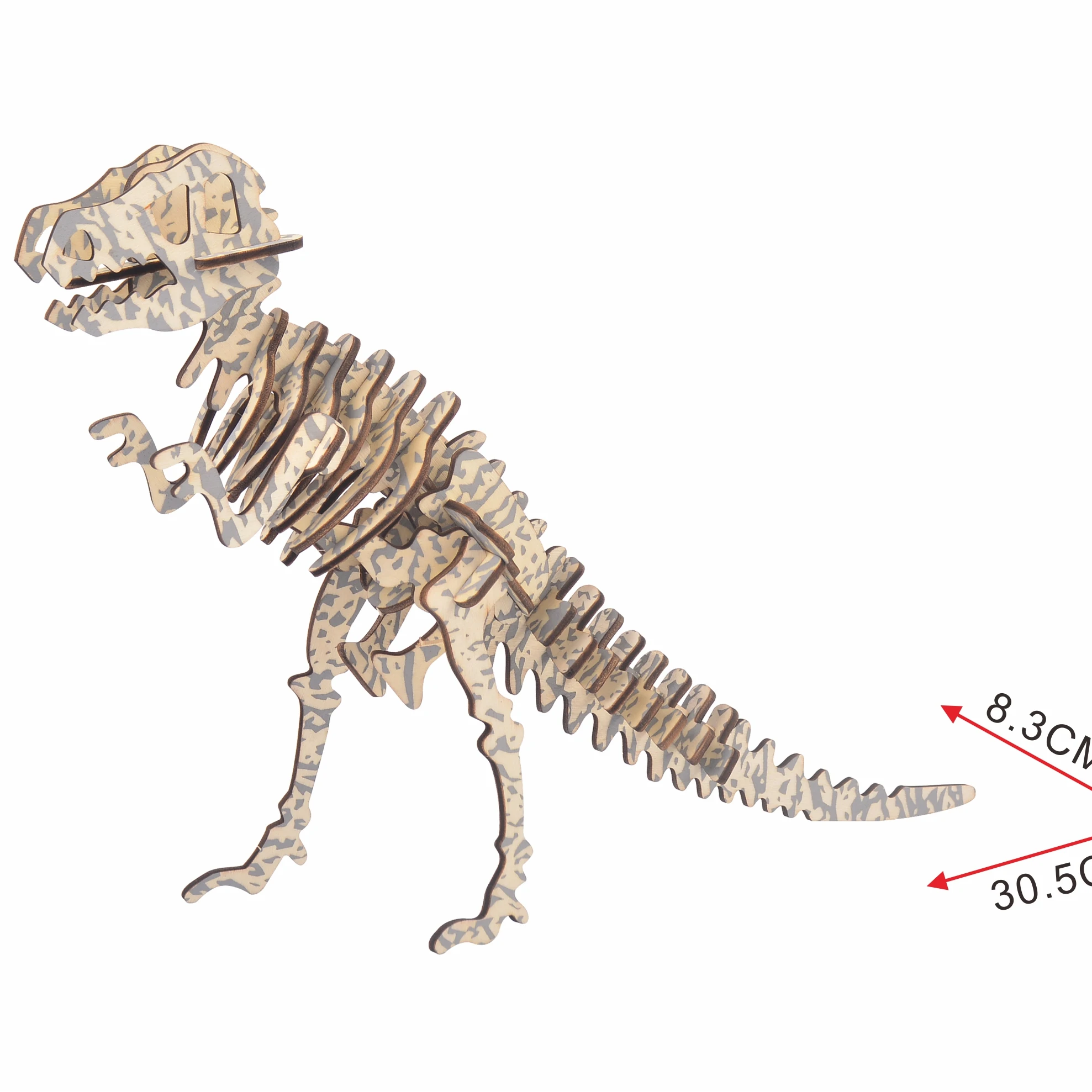 Best selling kids toys camouflage dinosaur animals & dinosaurs wooden 3d puzzle