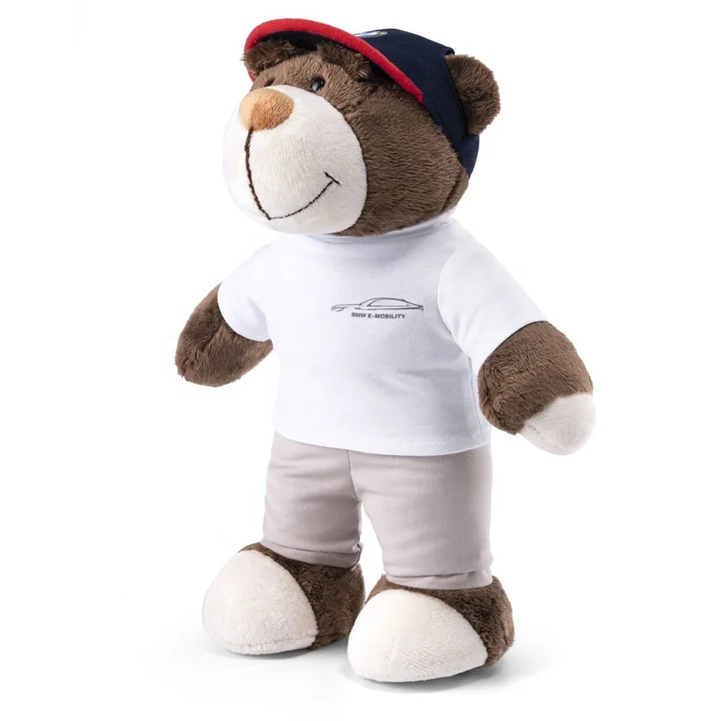 Locomotive Doll Custom Rally Bear Doll Plush Toy Bear Motorcycle Decoration Souvenir Racing Teddy Bear