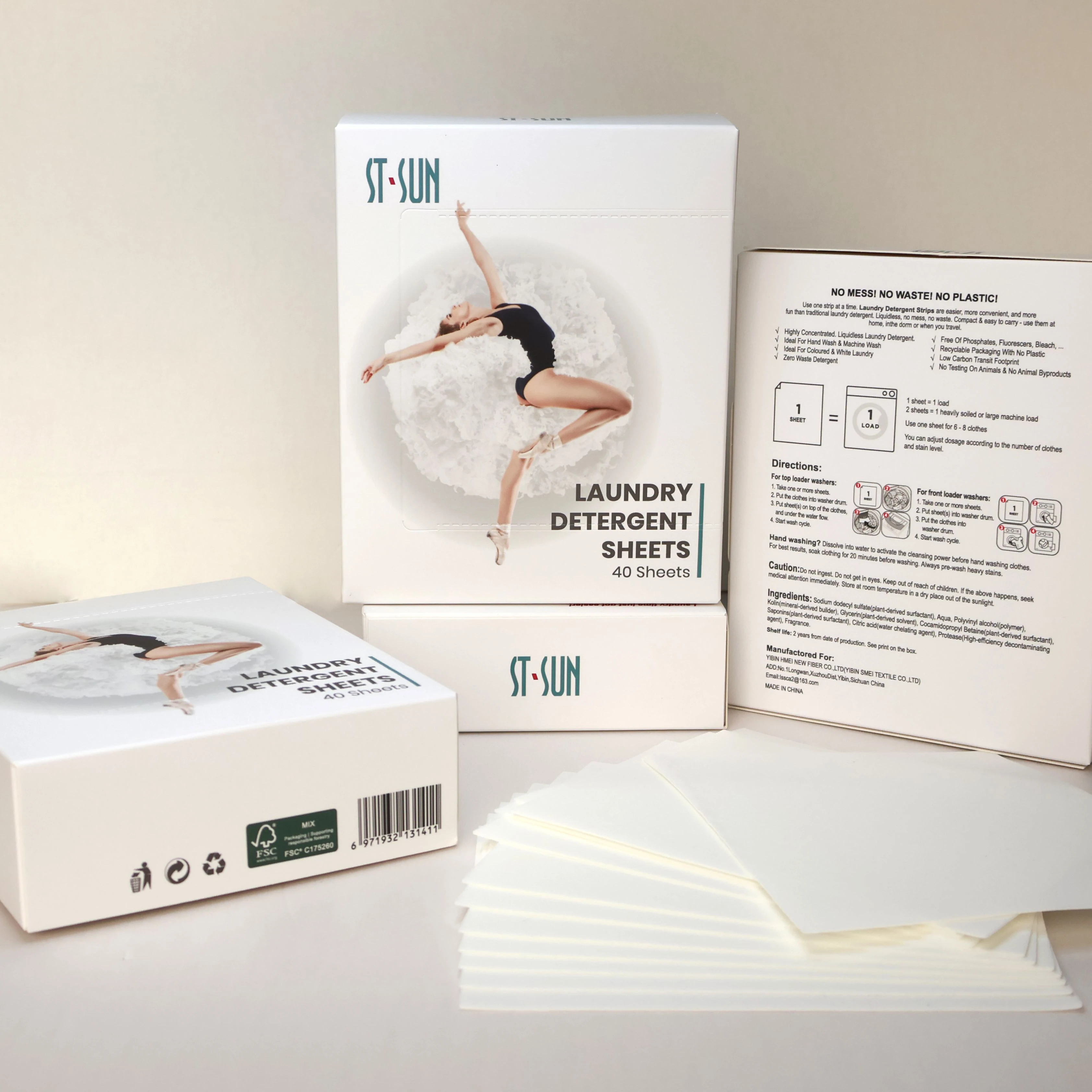 New Product Light Weight Fragrance Nano Technology Apparel Detergent Laundry Detergent Sheet