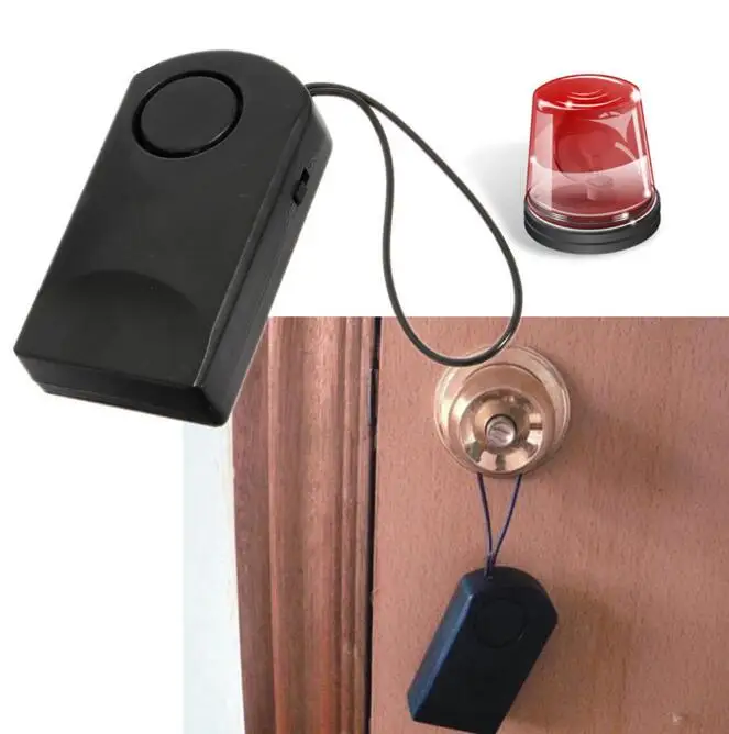 120 Wireless Touch Sensor Security Alarm Loud Door Knob Entry Alert Anti Theft Scaring Hotel Travel Safety Siren