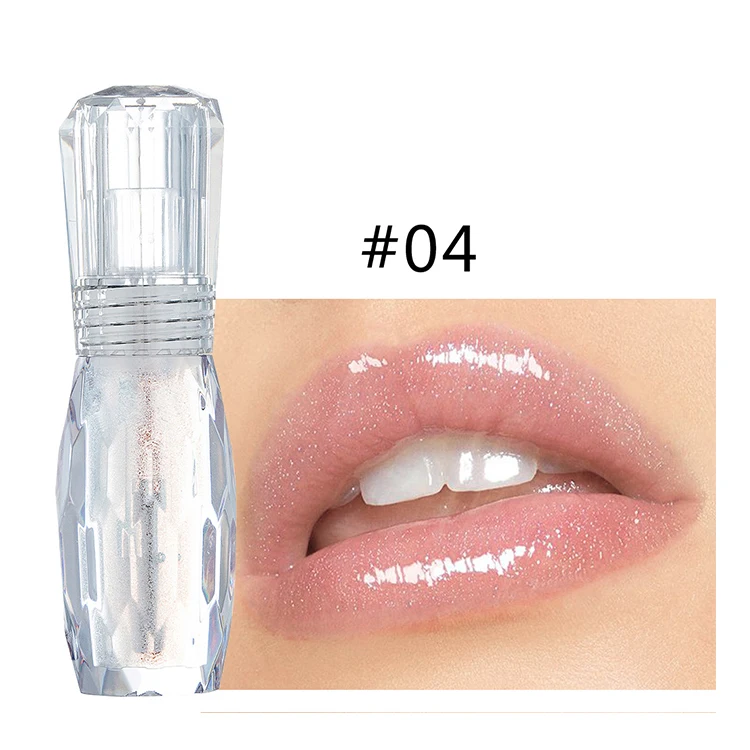 Wholesale No Label Natural Mint Moisturizing Jelly Liquid Lipstick Glitter Moisturizing Sweet Jelly Lip Gloss Private Label