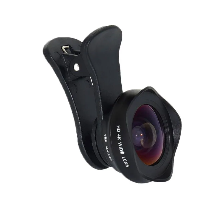 2022 New Design Universal Clip Wide Angle Macro Mobile Phone Camera Lens