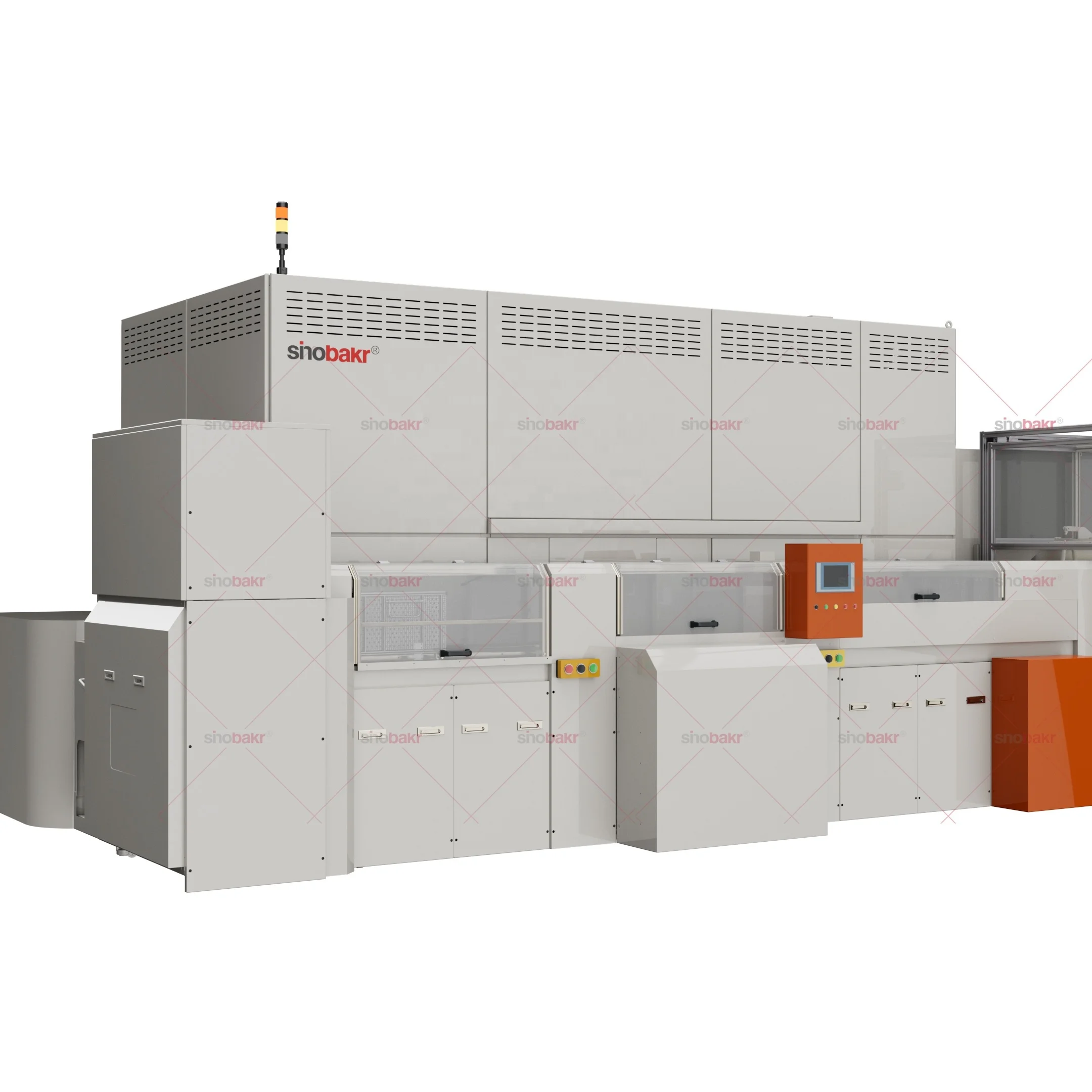 Automatic simplex vacuum ultrasonic washing machine in modified alcohol based solvent