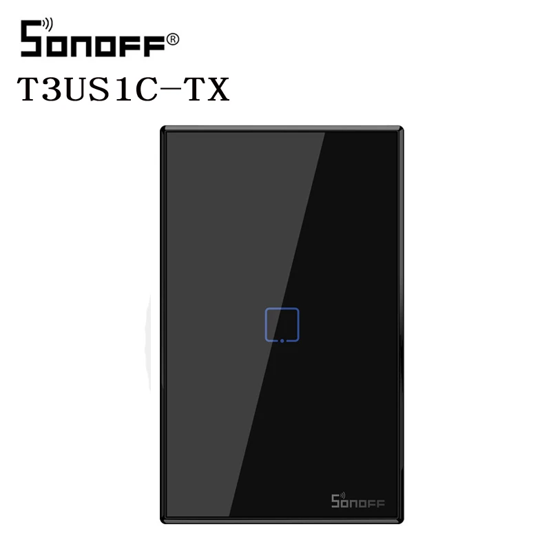 Интеллектуальный выключатель света SONOFF TX T3 нам Wifi смарт настенный сенсорный выключатель с бордюра 3 Gang дистанционное управление Wi-Fi переключатели для умного дома автоматизации