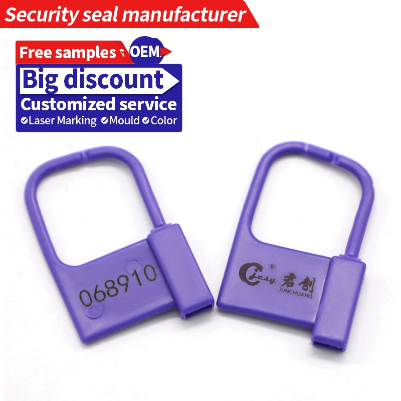 JCPL004 Light Duty Plastic Hot Sell One Time Use Lock Seal Plastic Padlock