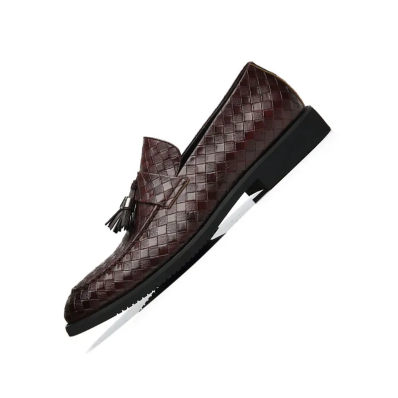 30 years factory  single shoes  mens tassel loafer dress   leather casual  shoes for lazy men